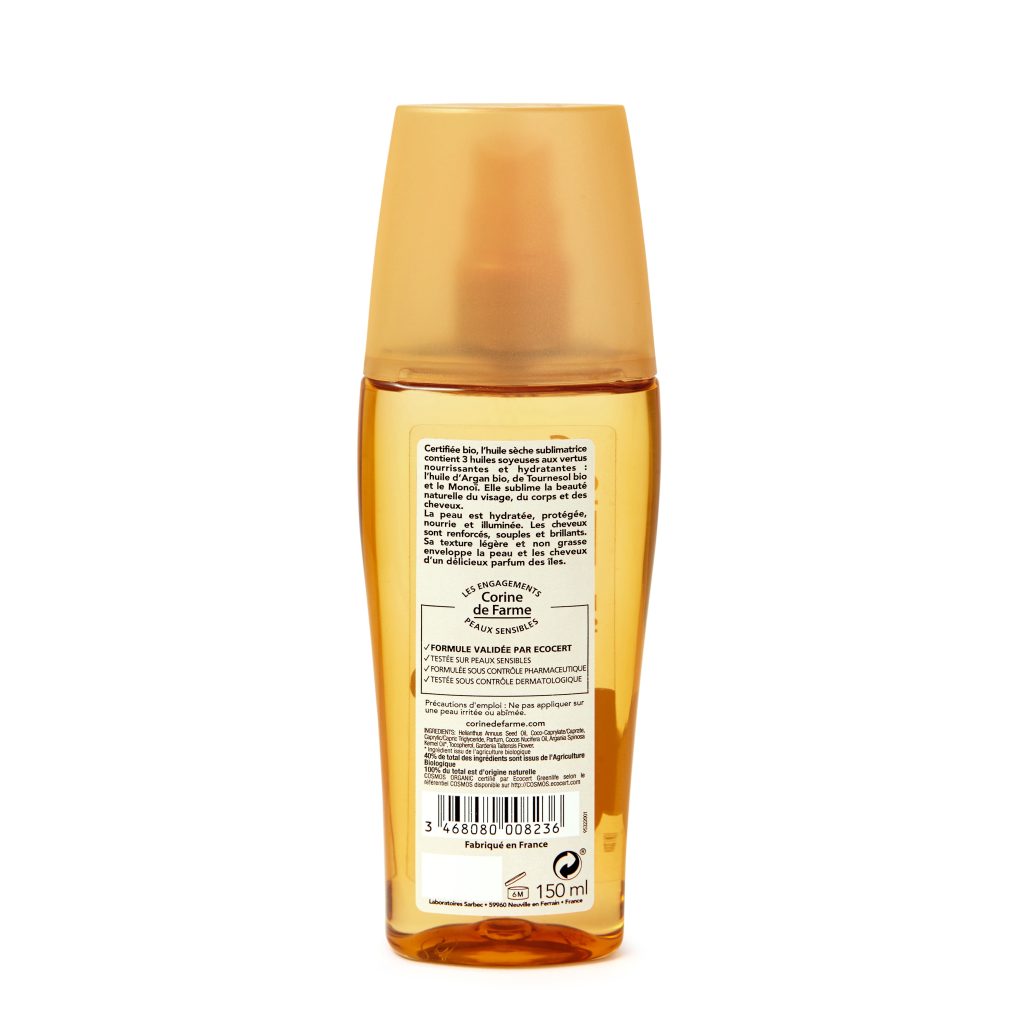 aceite sublimador después del sol Corine de Farme