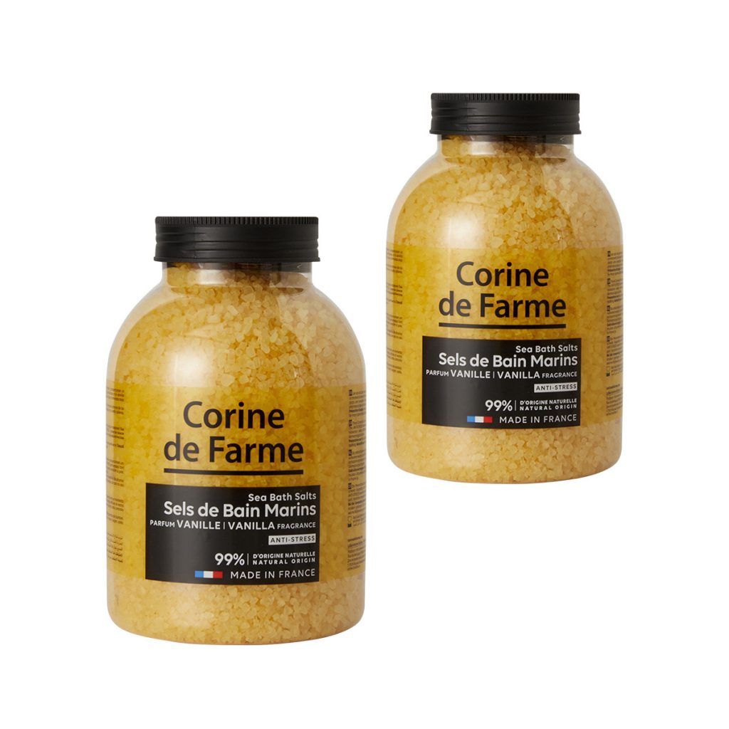 Lote de 2 Sales de Baño Marinas Antiestrés Vainilla - Corine de Farme